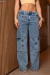 Calça Consciência Jeans Relaxed Cargo Sky Médio - 24593 - Country Style | Loja Online de Moda Country Masculina e Feminina