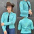 JAQUETA FEMININA COLORS TEXAS FARM - JQF004 - VERDE ÁGUA