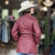 Parca Pathwork Feminina em Couro Legítimo - Vermelha - comprar online
