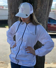 Jaqueta Corta Vento Texas Farm Branca