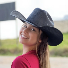 CHAPÉU PRALANA HORSE COTTON AMERICANO - PRETO