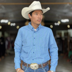CAMISA RODEO FARM XADREZ MASC ML - 002