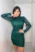 VESTIDO CURTO M/L EM PAETE VERDE - loja online