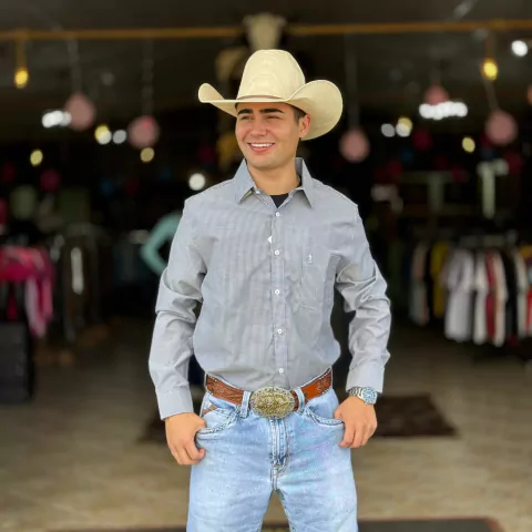 CAMISA SIBRA MASCULINA MANGA LONGA RIVIEIRA- 3433