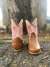 BOTA TEXANA BABY ROSA/MARROM na internet