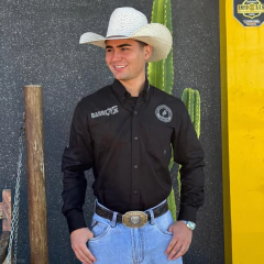 Camisa Radade Masculina ML Barretos Preta - 001100 - comprar online