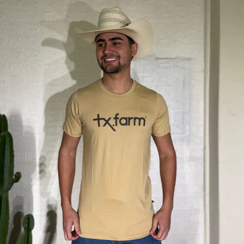 Camiseta Texas Farm Masculina Areia - CM258 - comprar online