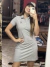 VESTIDO TXC CINZA COM COLA