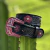 CINTO IRON INFANTIL PRETO FLOR PINK