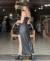 VESTIDO ROSÁ LILÁS EM COURO PU - SUZANA - comprar online