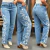 Calça Consciência Jeans Reta com Bordado Floral Sky Médio - 24442 na internet