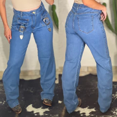 Calça Pura Raça Feminina Reta Buckle Destroyed - 055 - comprar online