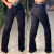 CALÇA FEM WIDE LEG RASGOS PRETA - 2803