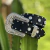 CINTO MASTER INF FEMININO PRETO COM PEDRARIA PRATA
