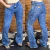 CALÇA COUNTRY STYLE NATI CARPINTEIRA FLARE - MARMORIZADA