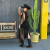 Conjunto Western em Suede Com Franjas Preto na internet