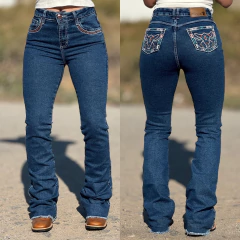 Calça Best Rodeio Feminina Jeans Col Cowtry Flare Bordada Wimps Little - F527 - comprar online