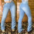 CALÇA EVIDENCE PAMELA FLARE DELAVE - 4040