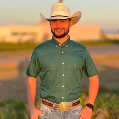 Camisa Austin Western Masc MC Slin Lisa - Turquesa / Laranja - comprar online