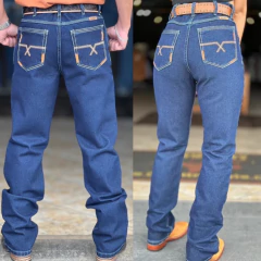 COMBO CASAL CALÇA TEX TEAM BORDADA LARANJA - comprar online