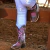 BOTA TEXANA FEMININA CRUZ ROSA PINK - JULIA - comprar online
