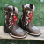BOTA TEXANA INF GARRUTTI FLOR VERMELHA COM LUZ - 649