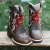 BOTA TEXANA INF GARRUTTI FLOR VERMELHA COM LUZ - 649