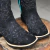 BOTA TEXANA TEX TEAM NOBUCK LASER PRETO - VERDE - comprar online