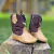 BOTA BABY TEX TEAM BOI - BEGE/MARROM