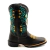 BOTA TEXANA PRETA COM FLOR VERDE - Country Style | Loja Online de Moda Country Masculina e Feminina
