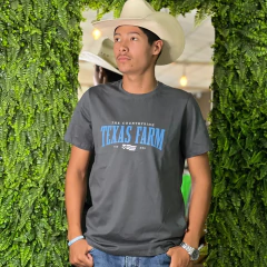 CAMISETA TEXAS FARM CINZA CHUMBO - CM401