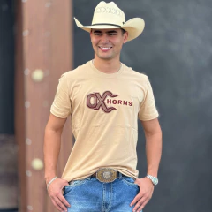 Camiseta Ox Horns Masculina Creme - 1827 - comprar online