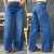 Calça Wide Leg Consciência Jeans Feminina Relaxed Cintura Baixa Sky Escuro - 29909 na internet