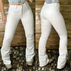 CALÇA FARAYA FEM FLARE BRANCA - 527