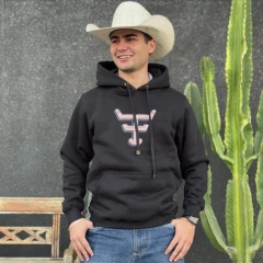 Moletom Texas Farm Bordado Preto - MT145 - comprar online