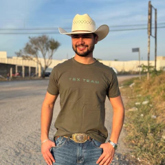 Camiseta Tex Team Masculina Manga Curta Verde - comprar online