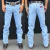 Calça Cowboy 120X Masculina Carpinteira 100% Algodão Delave - 130x023 - comprar online