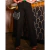 CALÇA ISA EVIDENCE WIDE LEG PRETA COM BRILHO - 2645 - loja online