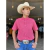 CAMISA LIFE WESTERN MASC MC XADREZ ROSA GOIABA