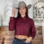 CAMISA CROPPED MOIADEIROS ML VINHO - CFC05 - comprar online