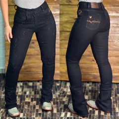 CALÇA LIFE WESTERN BLACKOUT COM STRASS - PRETA