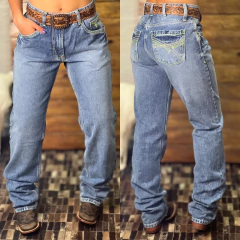 CALÇA TEXAS FARM BRUTA JEANS HARD 100% STONED VERDE - PDM026