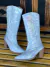 BOTA WESTERN BICO FINO METALIZADA - PRATA - comprar online