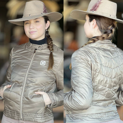 JAQUETA TXC BRAND FEMININA DOURADA