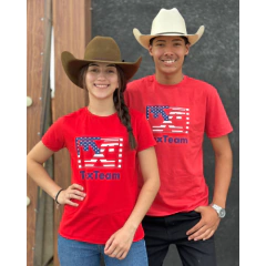 COMBO CASAL BASIC TEX TEAM EUA - VERMELHO