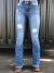 CALÇA TEX TEAM FEM RASGADINHA JULI - MÉDIA