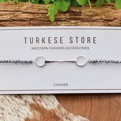 Choker Turkese Bridão Crystal - CH319