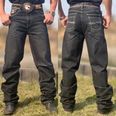 CALÇA OS VAQUEIROS MASC BLACK LIXADA - V22-10015