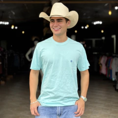 Camiseta Ox Horns Masculina Básica Azul Claro - comprar online