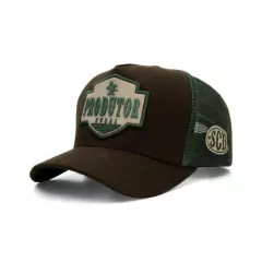 BONÉ SACUDIDO'S - PRODUTOR RURAL - MARROM / VERDE